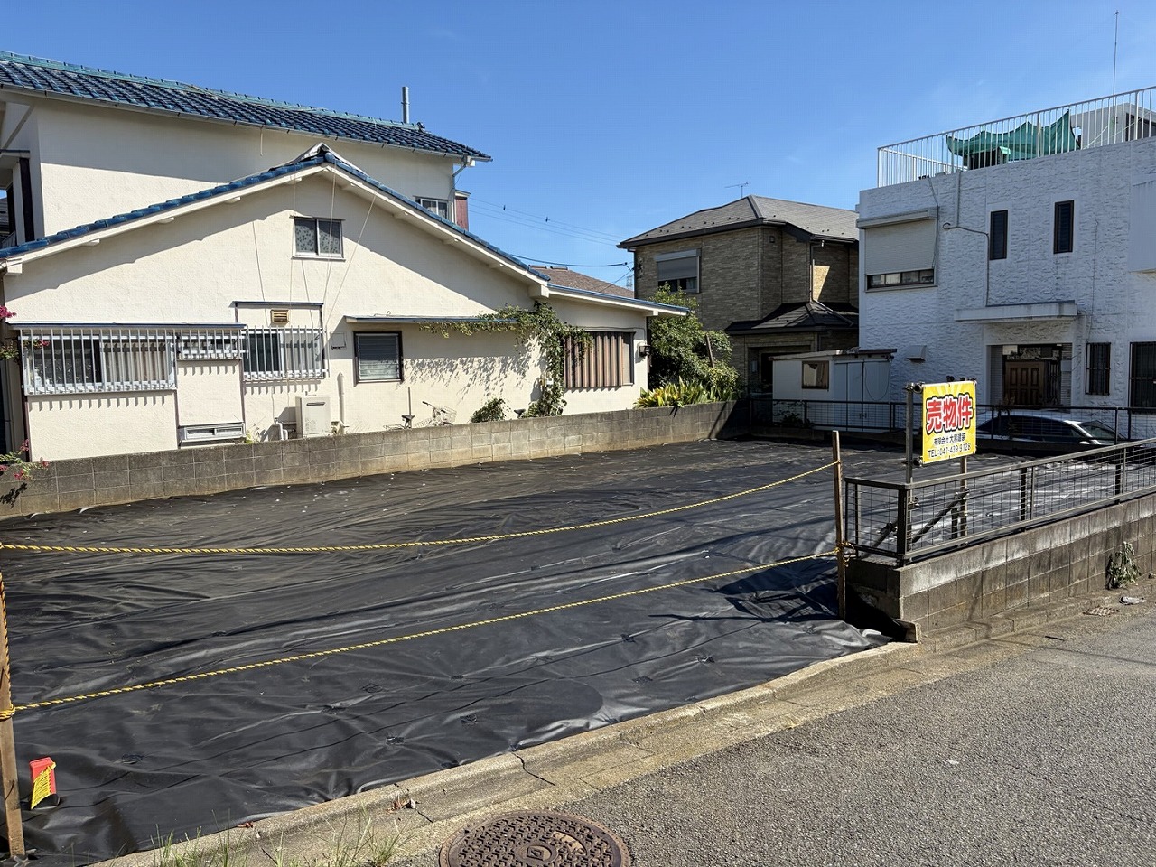 202608防草シート施工後